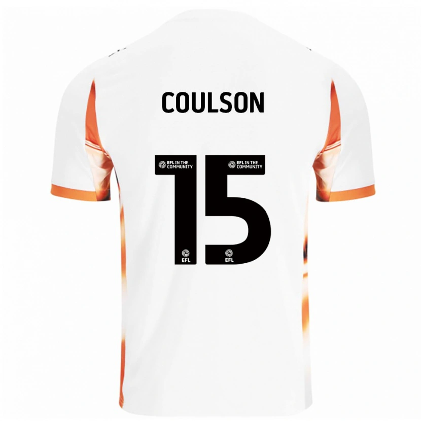 Danxen Heren Hayden Coulson #15 Wit Oranje Zwart Uitshirt Uittenue 2025/26 T-Shirt