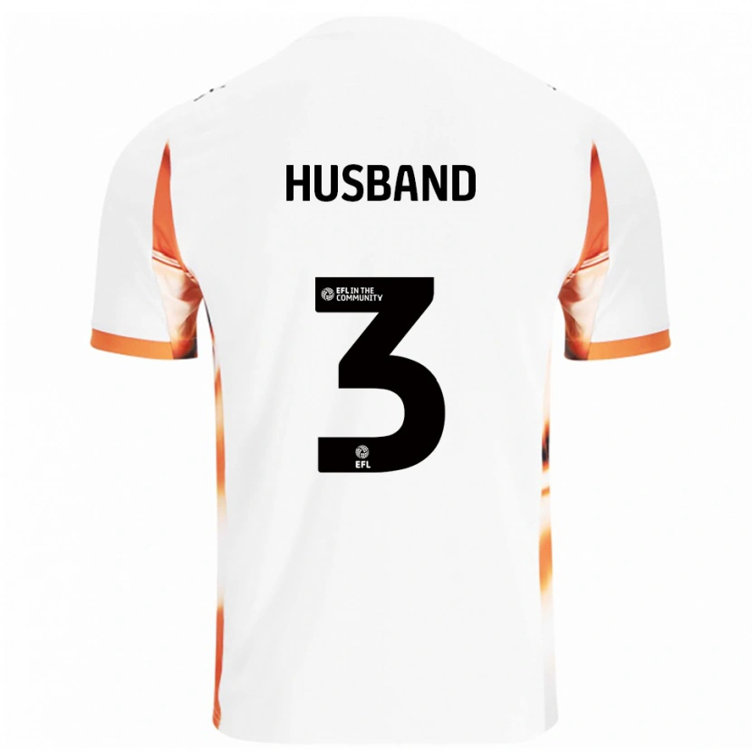 Danxen Heren James Husband #3 Wit Oranje Zwart Uitshirt Uittenue 2025/26 T-Shirt