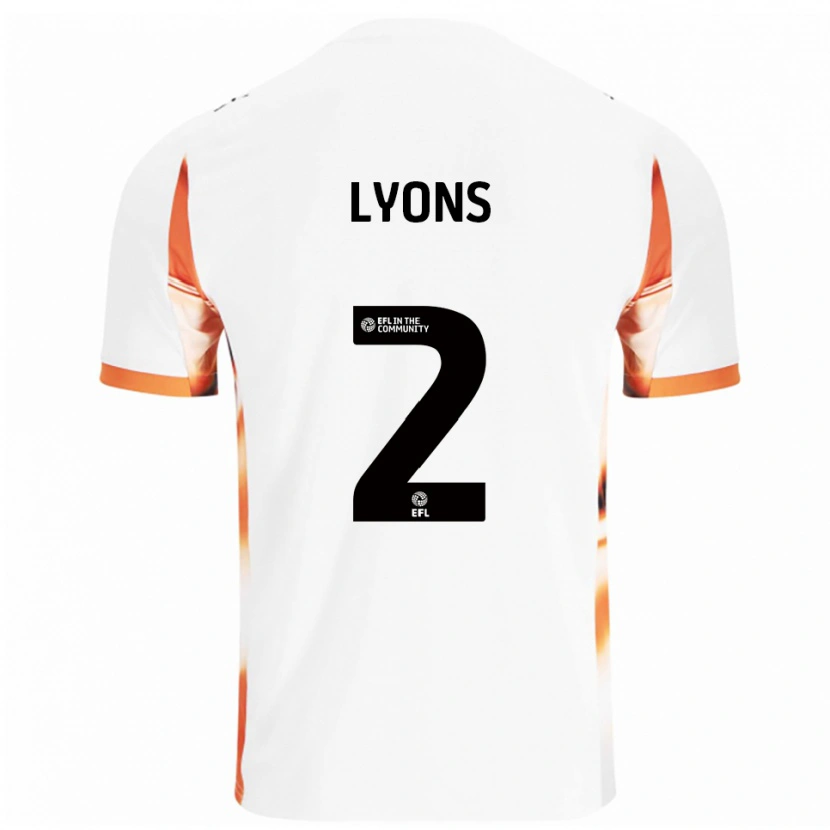 Danxen Heren Andy Lyons #2 Wit Oranje Zwart Uitshirt Uittenue 2025/26 T-Shirt