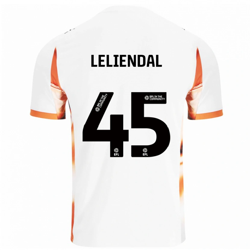 Danxen Heren Ky-Mani Leliendal #45 Wit Oranje Zwart Uitshirt Uittenue 2025/26 T-Shirt