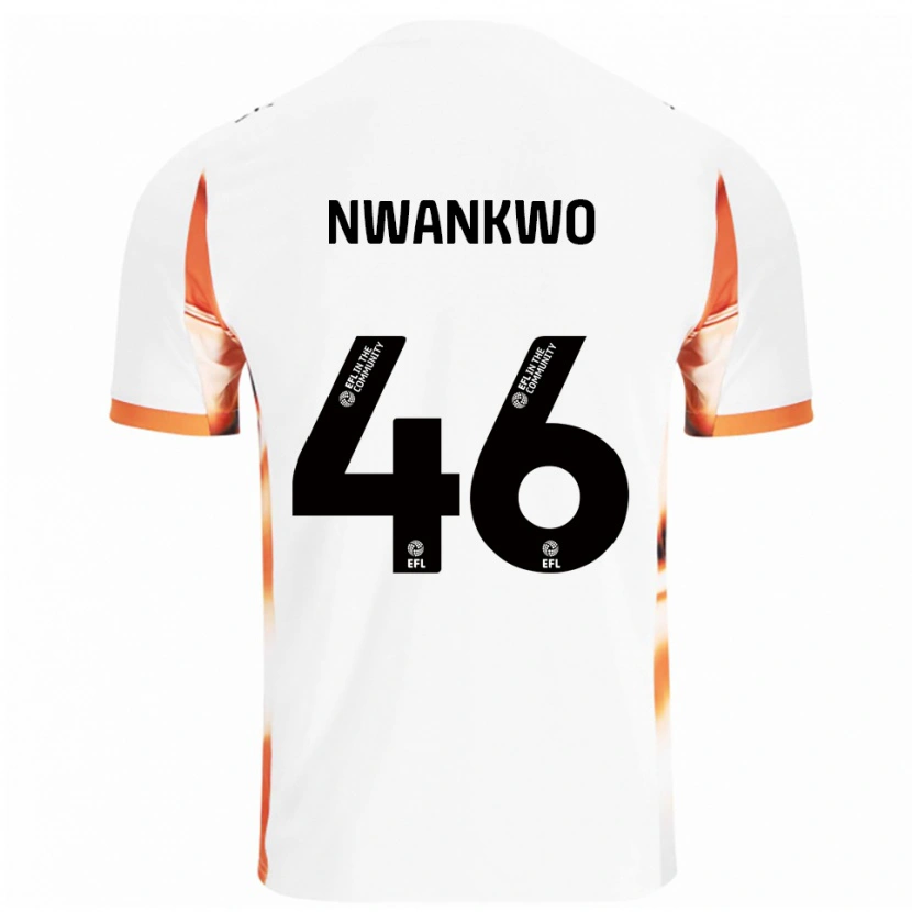 Danxen Heren Oluchukwu Nwankwo #46 Wit Oranje Zwart Uitshirt Uittenue 2025/26 T-Shirt