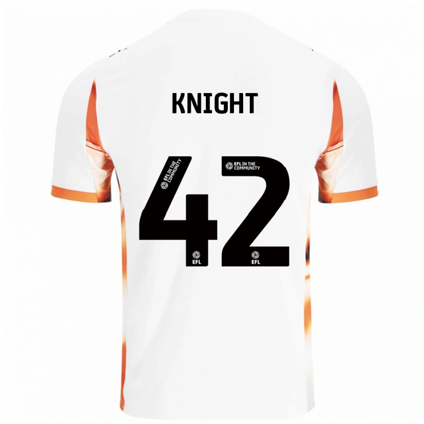 Danxen Heren Spencer Knight #42 Wit Oranje Zwart Uitshirt Uittenue 2025/26 T-Shirt