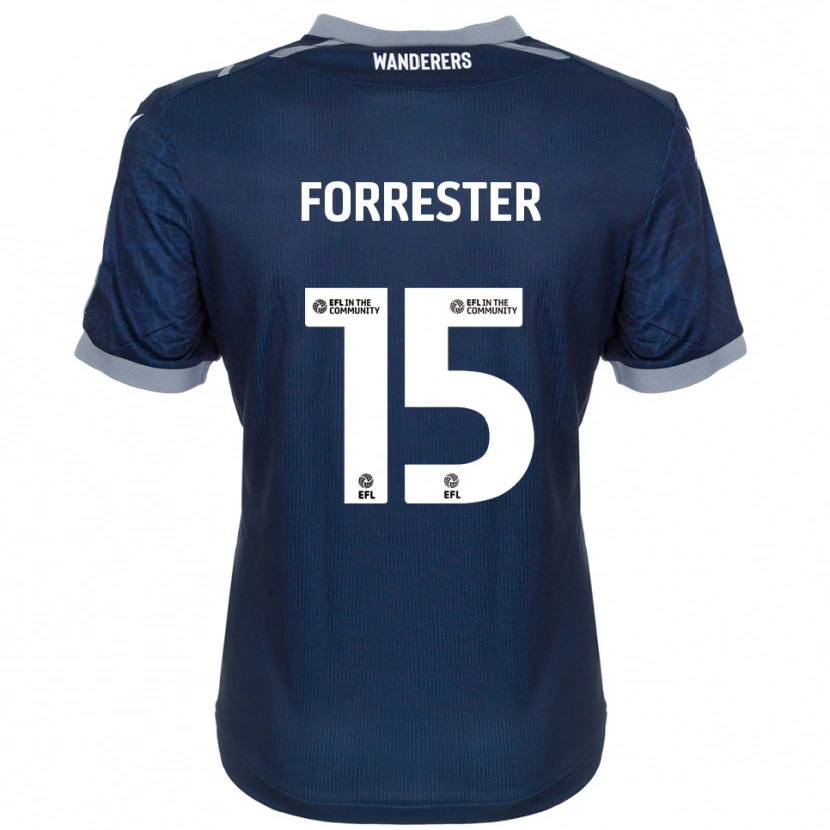 Danxen Heren Will Forrester #15 Marine Grijs Uitshirt Uittenue 2025/26 T-Shirt