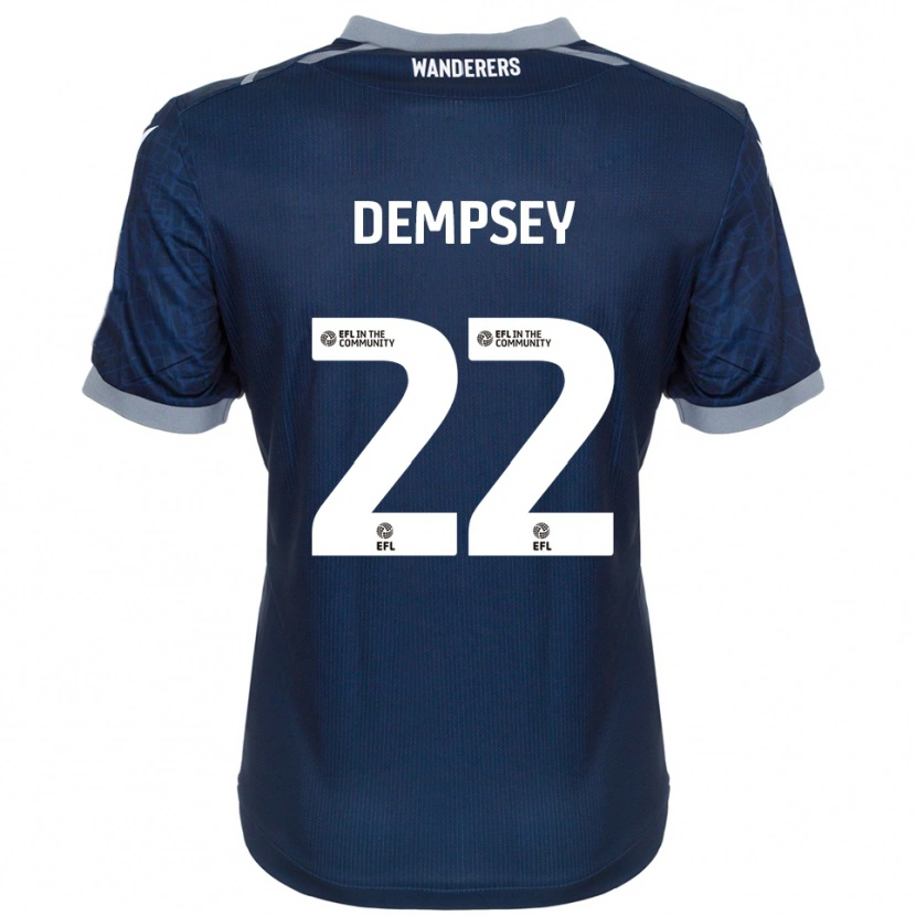 Danxen Heren Kyle Dempsey #22 Marine Grijs Uitshirt Uittenue 2025/26 T-Shirt