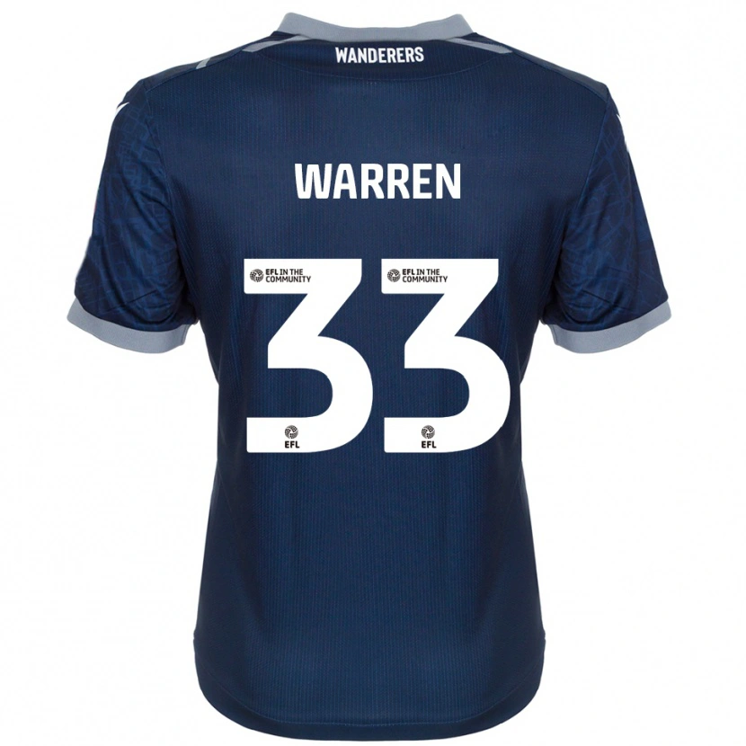 Danxen Heren Charlie Warren #33 Marine Grijs Uitshirt Uittenue 2025/26 T-Shirt