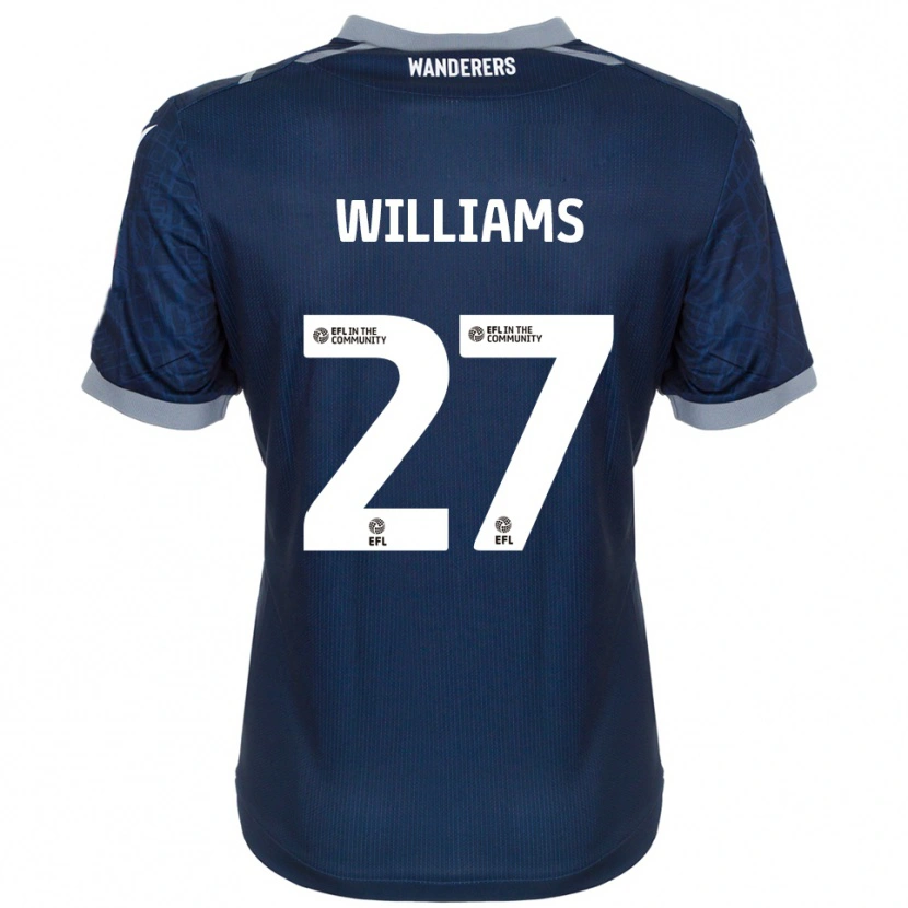 Danxen Heren Randell Williams #27 Marine Grijs Uitshirt Uittenue 2025/26 T-Shirt