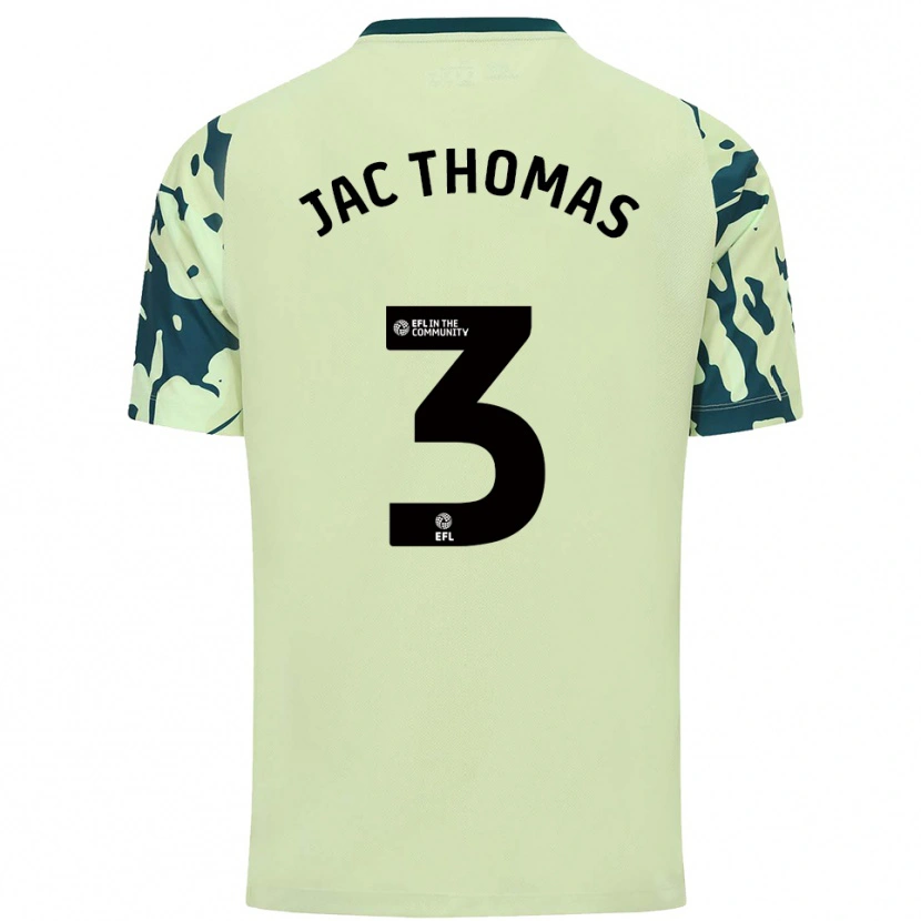 Danxen Heren Jac Thomas #3 Donkergroen Uitshirt Uittenue 2025/26 T-Shirt