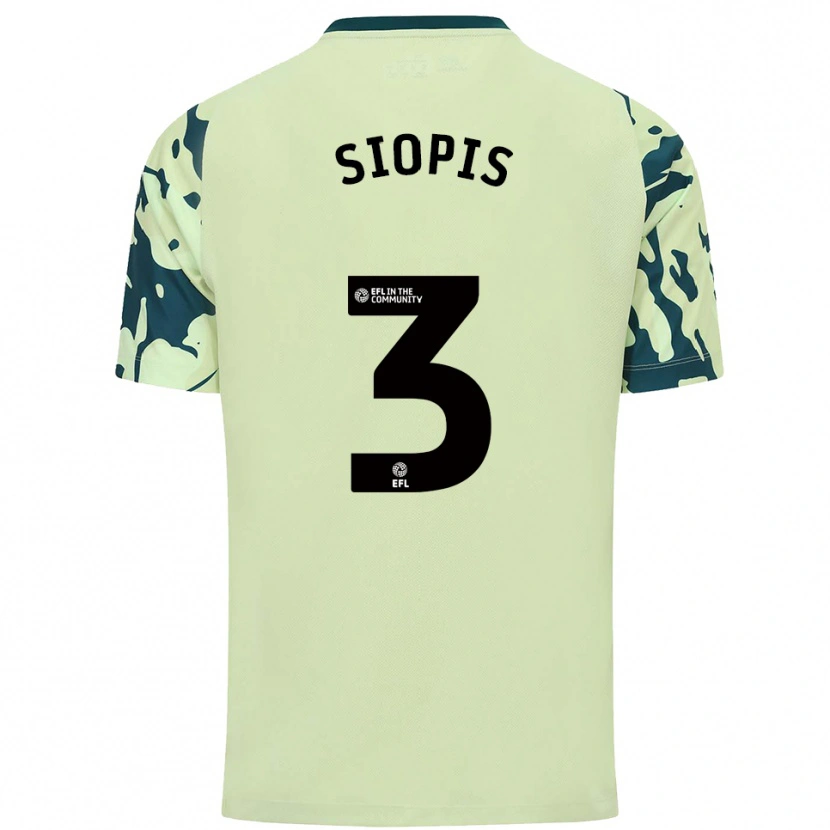Danxen Heren Manolis Siopis #3 Donkergroen Uitshirt Uittenue 2025/26 T-Shirt