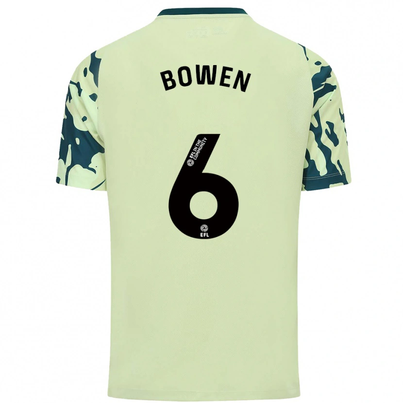 Danxen Heren Megan Bowen #6 Donkergroen Uitshirt Uittenue 2025/26 T-Shirt
