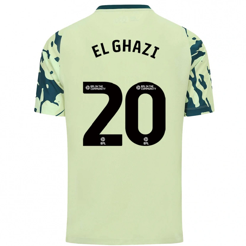 Danxen Heren Anwar El Ghazi #20 Donkergroen Uitshirt Uittenue 2025/26 T-Shirt