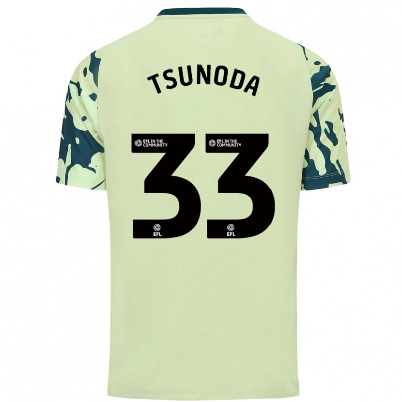 Danxen Heren Ryotaro Tsunoda #33 Donkergroen Uitshirt Uittenue 2025/26 T-Shirt