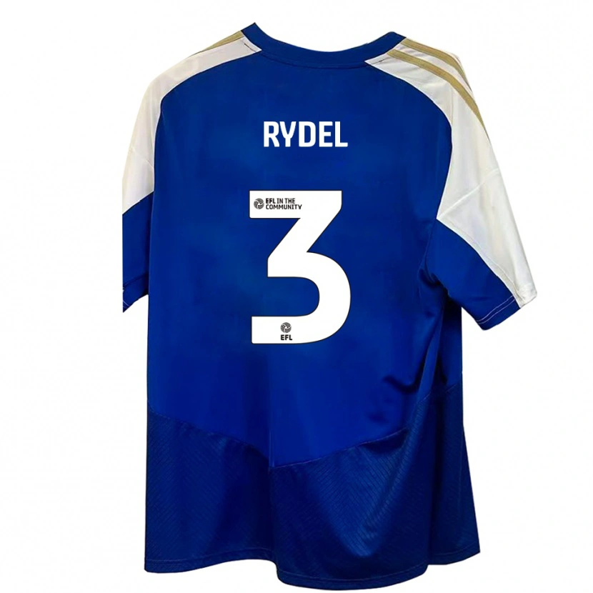 Danxen Heren Ryan Rydel #3 Blauw Wit Goud Uitshirt Uittenue 2025/26 T-Shirt