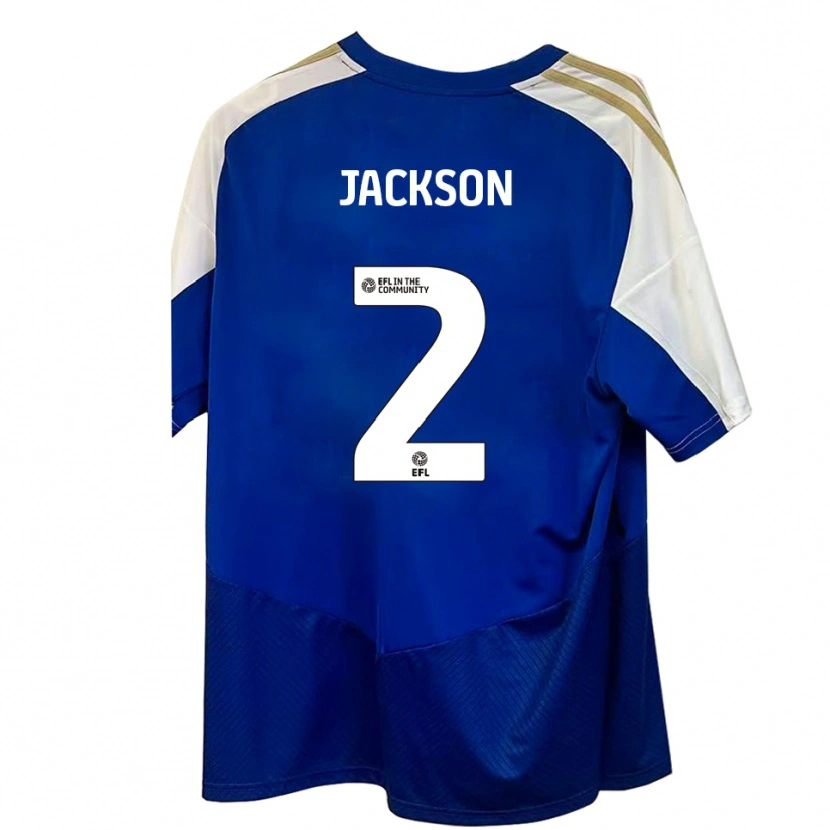 Danxen Heren Bow Jackson #2 Blauw Wit Goud Uitshirt Uittenue 2025/26 T-Shirt