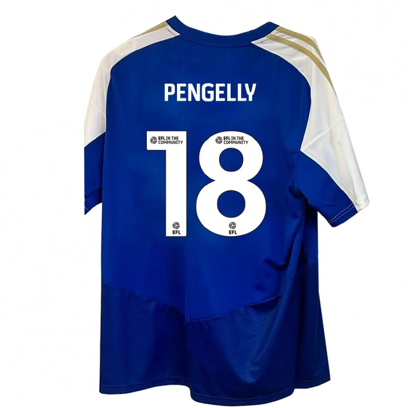 Danxen Heren Connie Pengelly #18 Blauw Wit Goud Uitshirt Uittenue 2025/26 T-Shirt