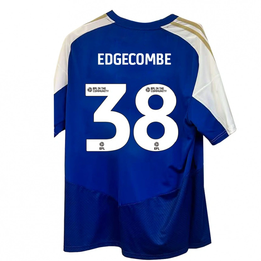 Danxen Heren Max Edgecombe #38 Blauw Wit Goud Uitshirt Uittenue 2025/26 T-Shirt
