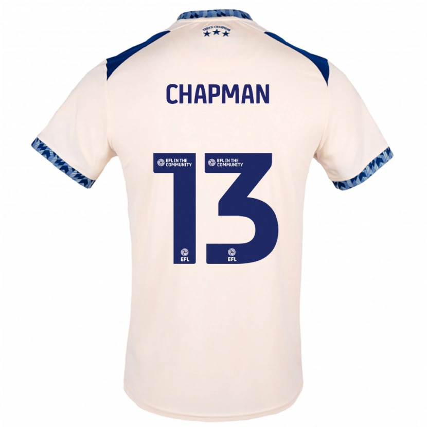 Danxen Heren Jacob Chapman #13 Gebroken Wit Marine Uitshirt Uittenue 2025/26 T-Shirt