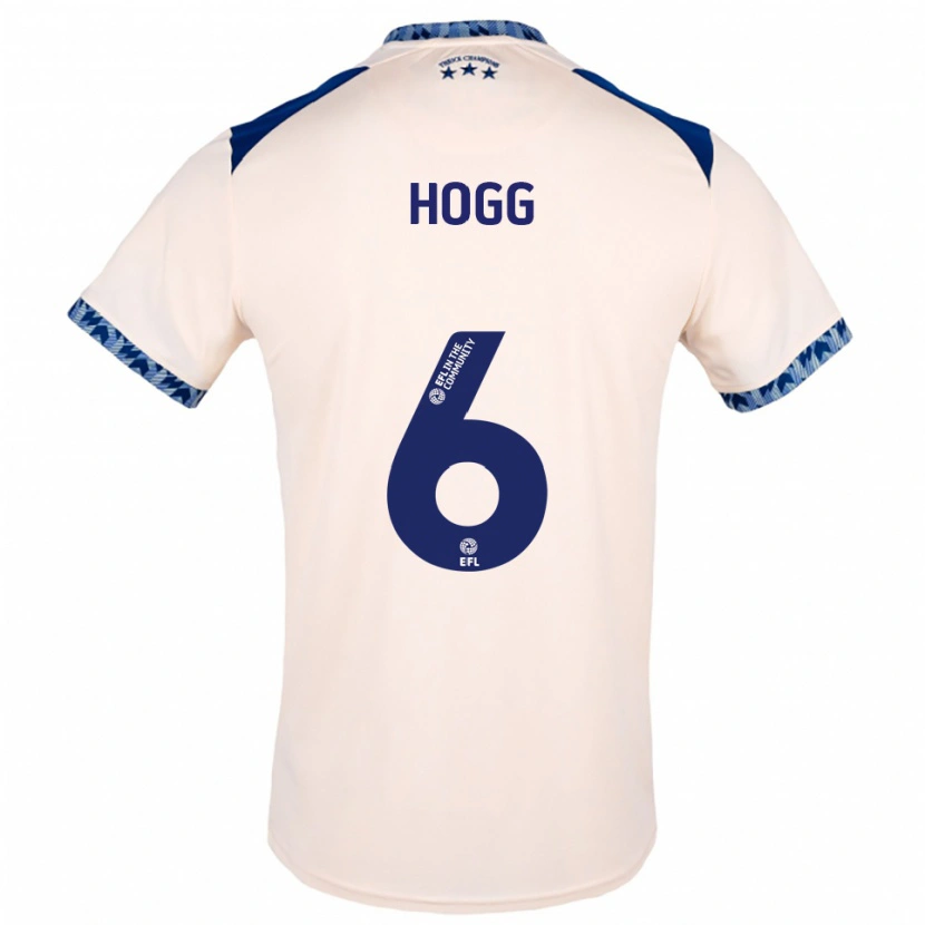 Danxen Heren Jonathan Hogg #6 Gebroken Wit Marine Uitshirt Uittenue 2025/26 T-Shirt