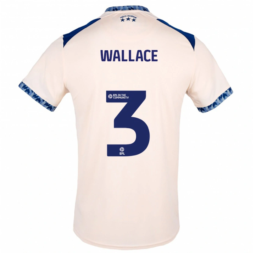 Danxen Heren Murray Wallace #3 Gebroken Wit Marine Uitshirt Uittenue 2025/26 T-Shirt