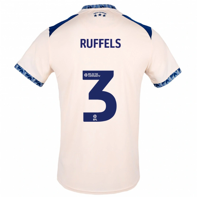 Danxen Heren Josh Ruffels #3 Gebroken Wit Marine Uitshirt Uittenue 2025/26 T-Shirt