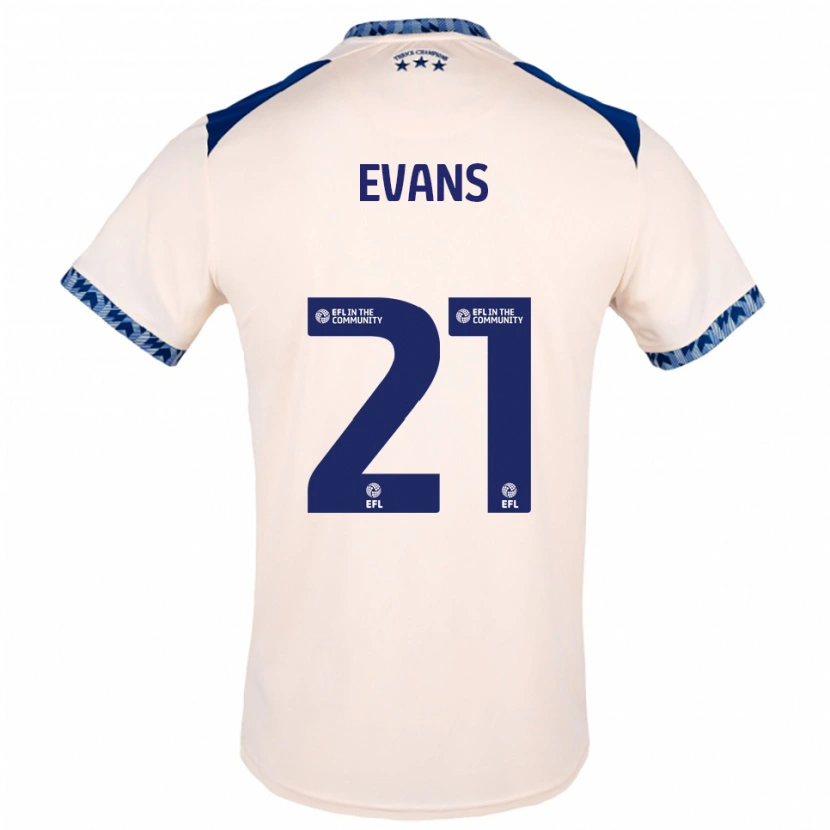 Danxen Heren Antony Evans #21 Gebroken Wit Marine Uitshirt Uittenue 2025/26 T-Shirt