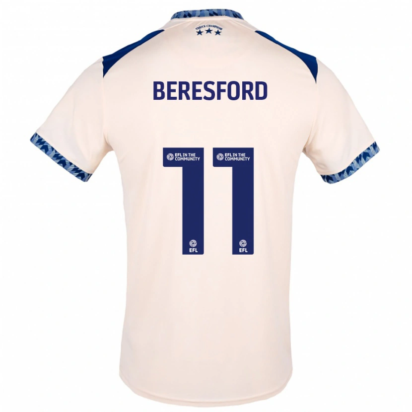Danxen Heren Rebecca Beresford #11 Gebroken Wit Marine Uitshirt Uittenue 2025/26 T-Shirt