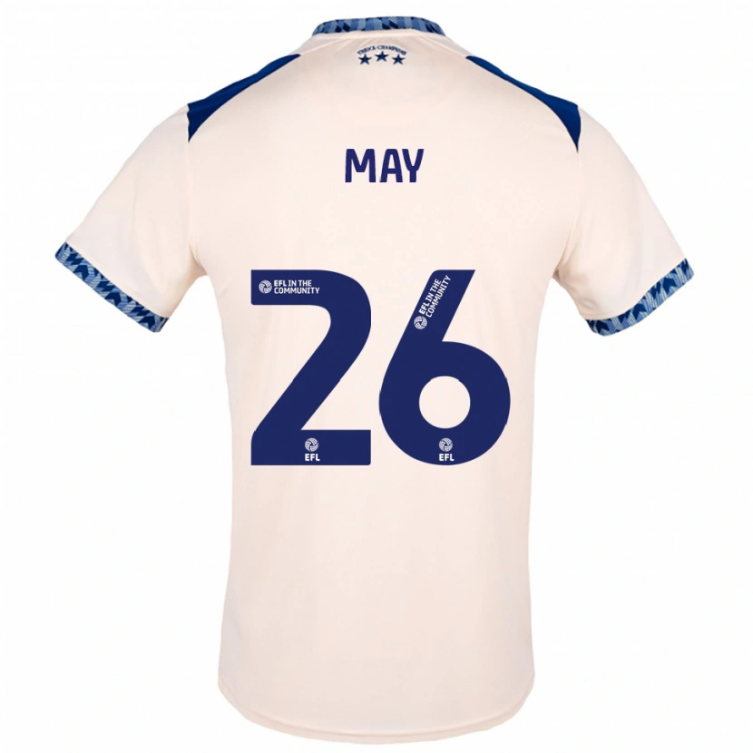 Danxen Heren Alfie May #26 Gebroken Wit Marine Uitshirt Uittenue 2025/26 T-Shirt