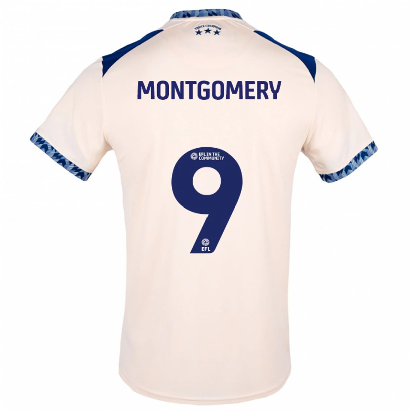 Danxen Heren Ria Montgomery #9 Gebroken Wit Marine Uitshirt Uittenue 2025/26 T-Shirt