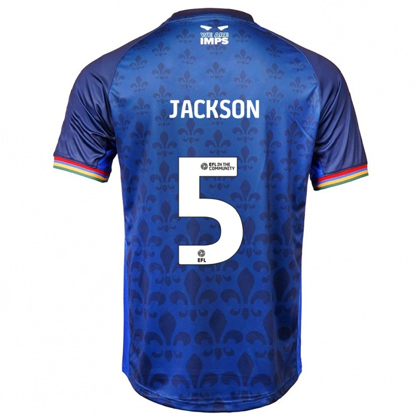 Danxen Heren Adam Jackson #5 Blauw Marine Uitshirt Uittenue 2025/26 T-Shirt