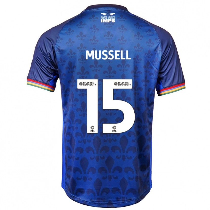 Danxen Heren Theo Mussell #15 Blauw Marine Uitshirt Uittenue 2025/26 T-Shirt