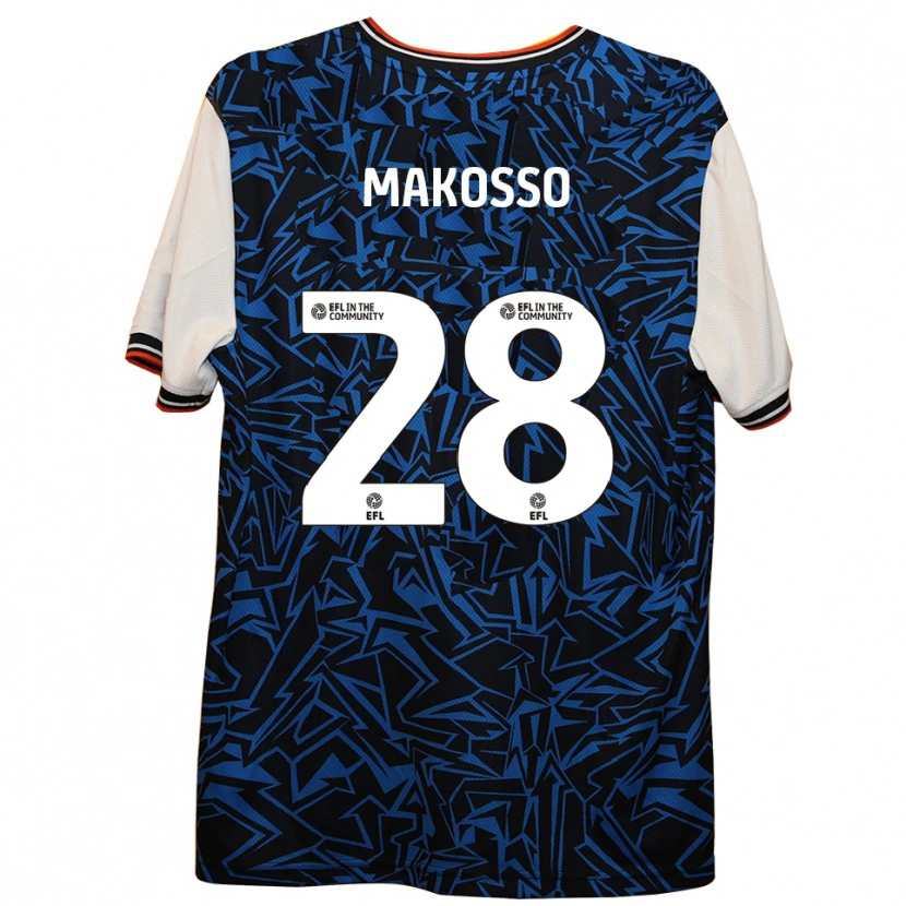 Danxen Heren Christ Makosso #28 Blauw Zwart Wit Uitshirt Uittenue 2025/26 T-Shirt