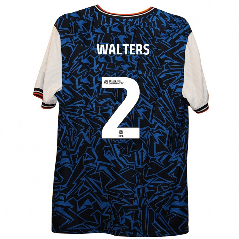 Danxen Heren Reuell Walters #2 Blauw Zwart Wit Uitshirt Uittenue 2025/26 T-Shirt