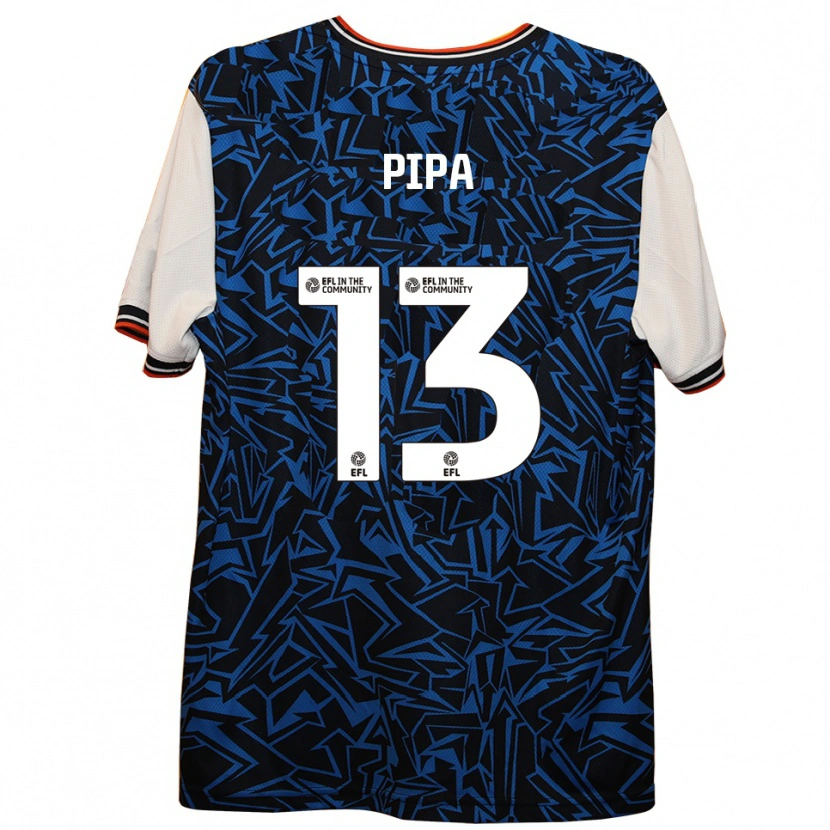 Danxen Heren Oliver Pipa #13 Blauw Zwart Wit Uitshirt Uittenue 2025/26 T-Shirt