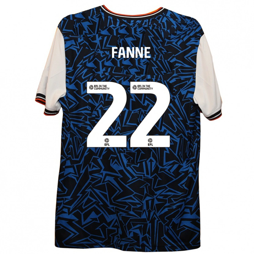 Danxen Heren Lamine Fanne #22 Blauw Zwart Wit Uitshirt Uittenue 2025/26 T-Shirt