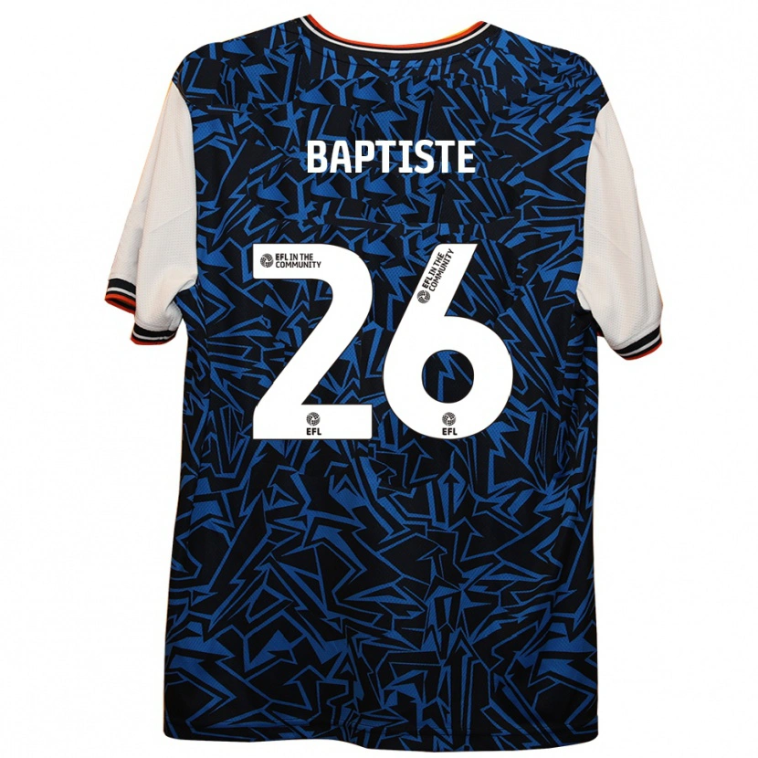 Danxen Heren Shandon Baptiste #26 Blauw Zwart Wit Uitshirt Uittenue 2025/26 T-Shirt