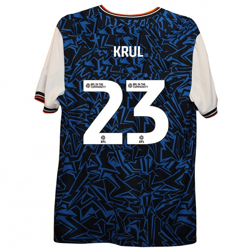 Danxen Heren Tim Krul #23 Blauw Zwart Wit Uitshirt Uittenue 2025/26 T-Shirt