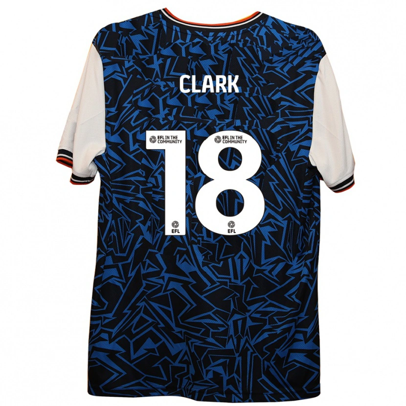 Danxen Heren Jordan Clark #18 Blauw Zwart Wit Uitshirt Uittenue 2025/26 T-Shirt