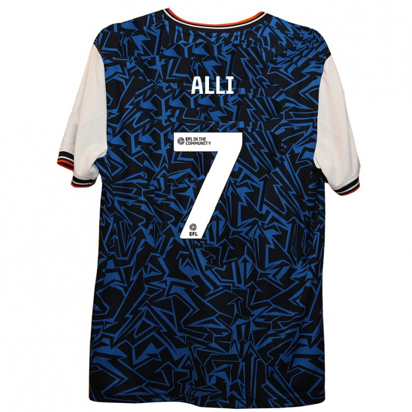 Danxen Heren Millenic Alli #7 Blauw Zwart Wit Uitshirt Uittenue 2025/26 T-Shirt