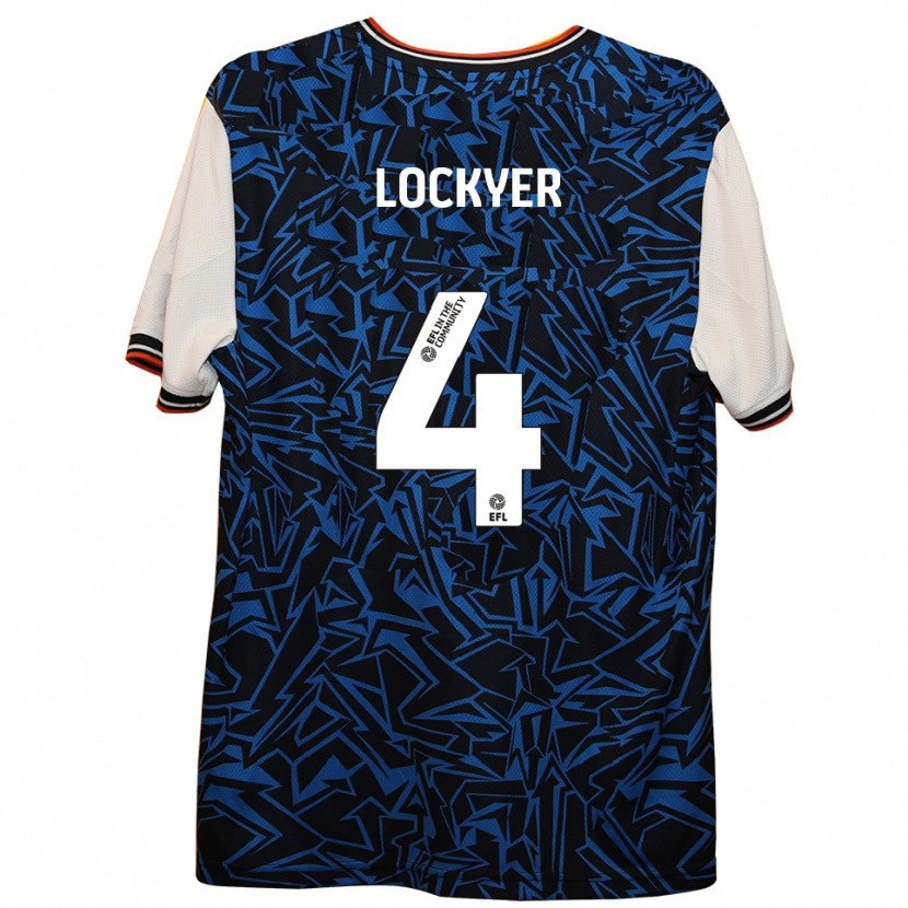 Danxen Heren Tom Lockyer #4 Blauw Zwart Wit Uitshirt Uittenue 2025/26 T-Shirt