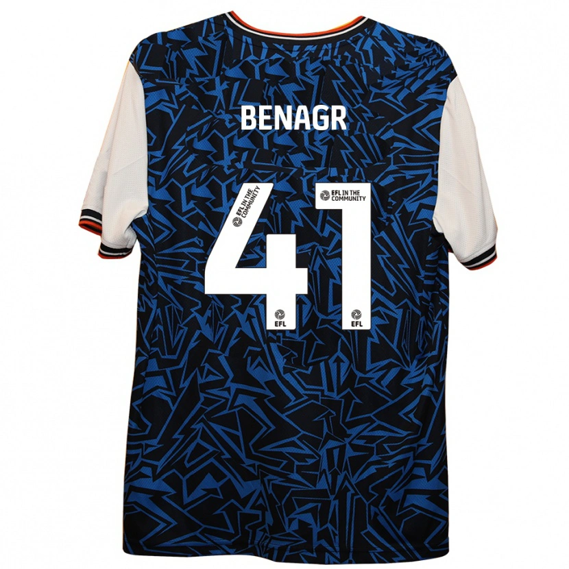 Danxen Heren Benedict Benagr #41 Blauw Zwart Wit Uitshirt Uittenue 2025/26 T-Shirt