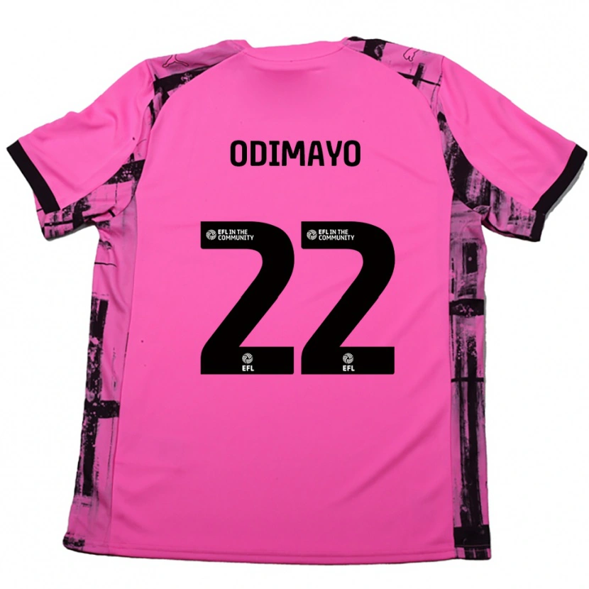 Danxen Heren Akin Odimayo #22 Roosrood Zwart Uitshirt Uittenue 2025/26 T-Shirt