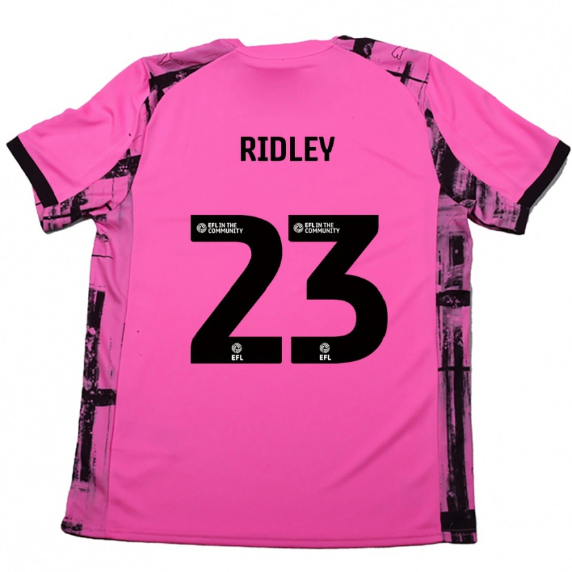 Danxen Heren Paige Ridley #23 Roosrood Zwart Uitshirt Uittenue 2025/26 T-Shirt