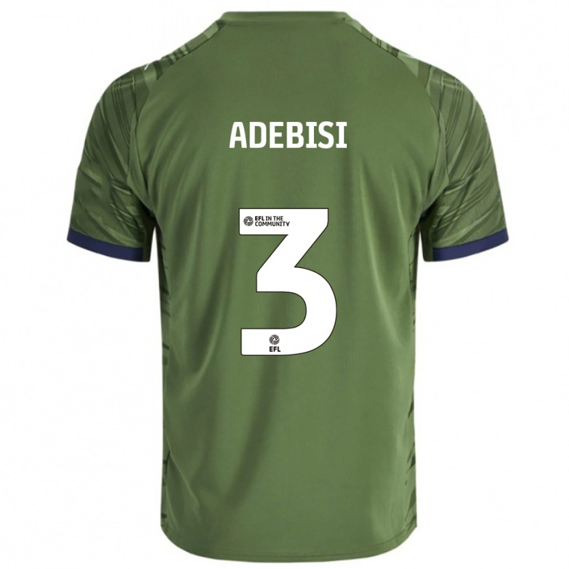 Danxen Heren Rio Adebisi #3 Groen Wit Uitshirt Uittenue 2025/26 T-Shirt