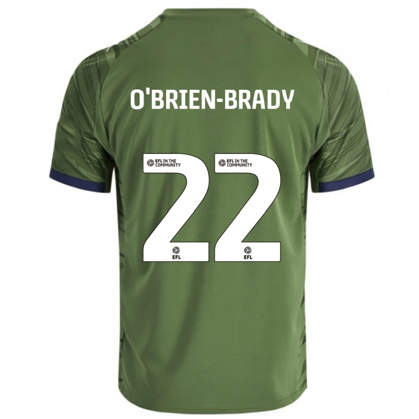 Danxen Heren Donay O'brien-Brady #22 Groen Wit Uitshirt Uittenue 2025/26 T-Shirt