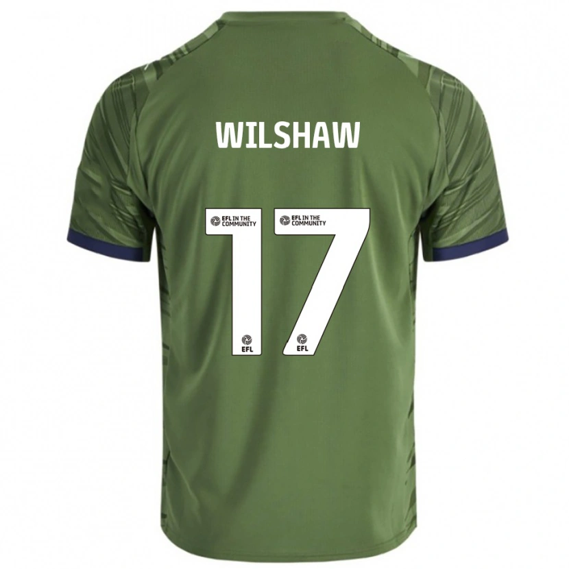 Danxen Heren Lauren Wilshaw #17 Groen Wit Uitshirt Uittenue 2025/26 T-Shirt