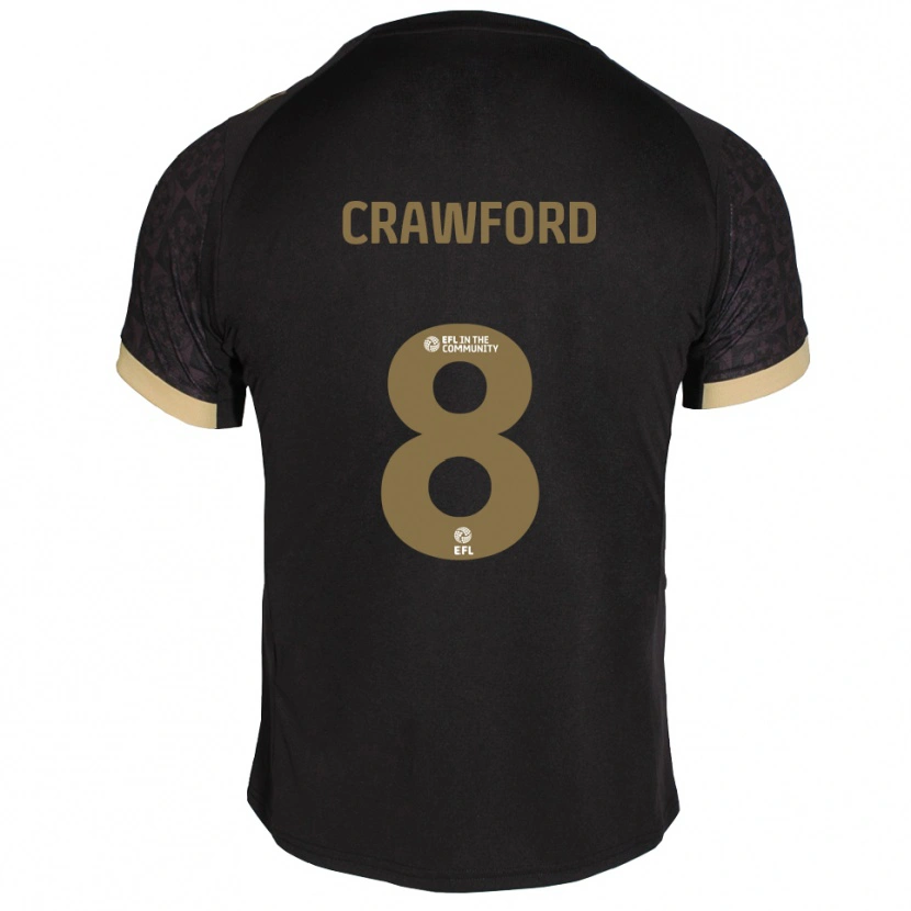 Danxen Heren Imy Crawford #8 Zwart Goud Uitshirt Uittenue 2025/26 T-Shirt