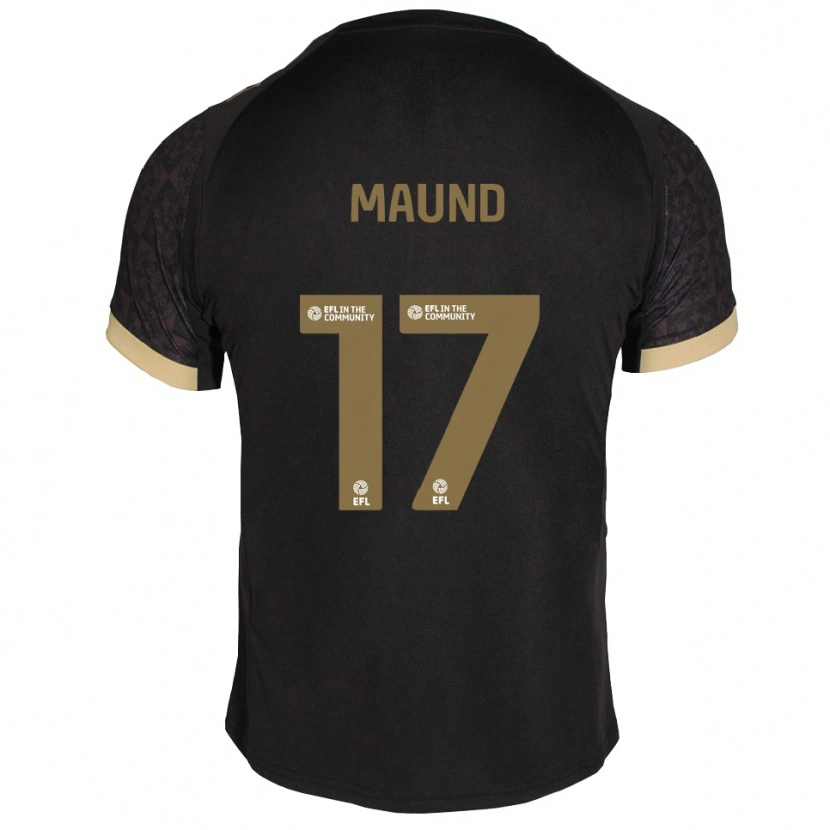 Danxen Heren Frankie Maund #17 Zwart Goud Uitshirt Uittenue 2025/26 T-Shirt