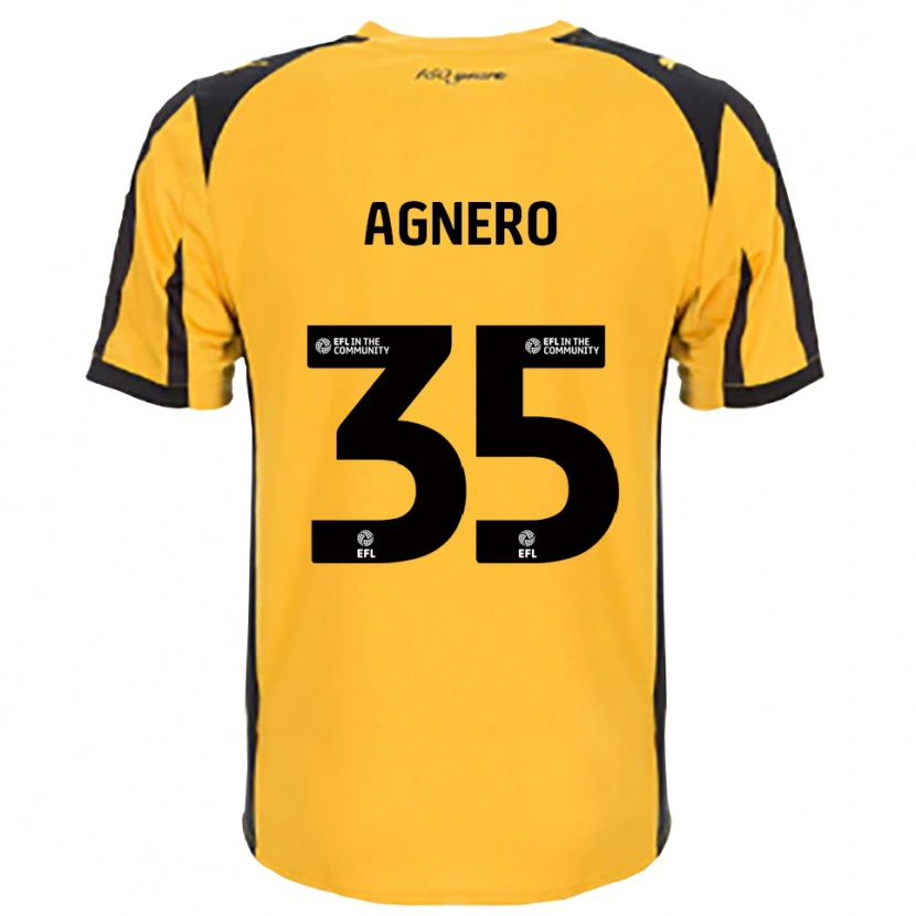Danxen Heren Karl Agnero #35 Oranje Zwart Uitshirt Uittenue 2025/26 T-Shirt