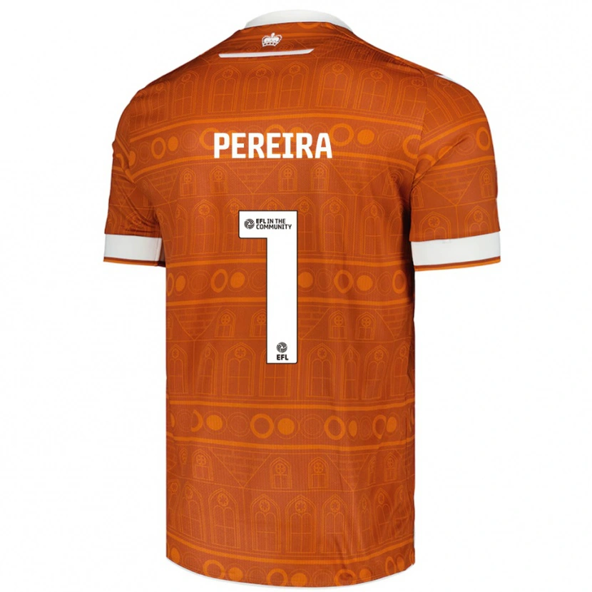 Danxen Heren Joel Pereira #1 Oranje Wit Uitshirt Uittenue 2025/26 T-Shirt