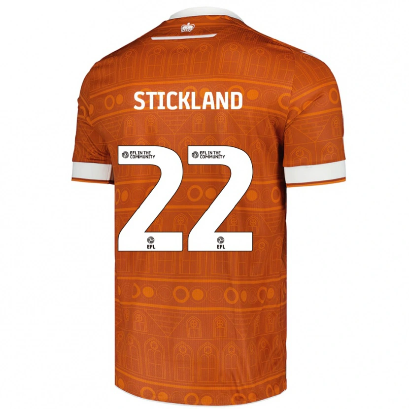 Danxen Heren Michael Stickland #22 Oranje Wit Uitshirt Uittenue 2025/26 T-Shirt