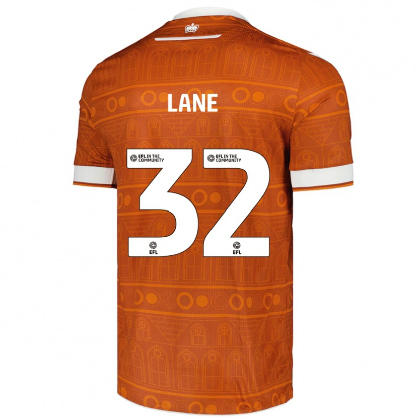Danxen Heren Paddy Lane #32 Oranje Wit Uitshirt Uittenue 2025/26 T-Shirt